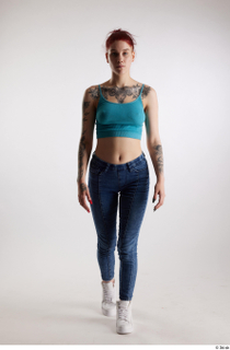 Rada  1 blue crop top blue jeans casual dressed…